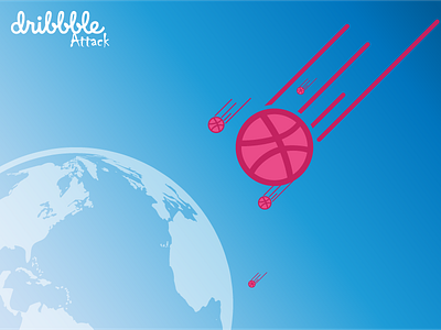Dribbble Attack dribbble hello