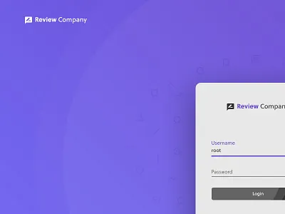 Login Page design login login page material