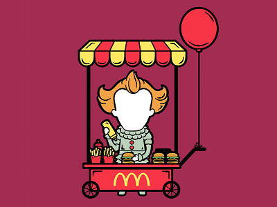 Part Time Job 041 - Fast Food Stall cartoon chow hon lam art fast food illustration it it movie mcdonalds part time job pop culture