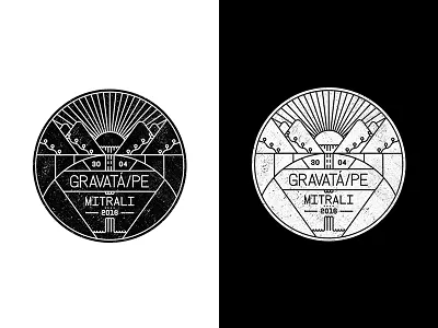 Badge Gravatá Brazil badge brazil city outline