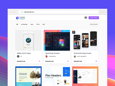 Figma Freebies card clean figma freebie freebies landing layout minimal page resources web