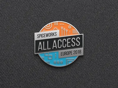 All Access Enamel Pin badge chrome enamel enamel pin event pin swag