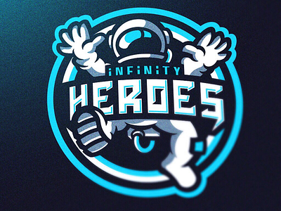 Astronaut Mascot logo astronaut esports esports logo heroes infinity logo mascot mascot logo space