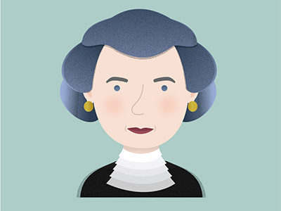 Sandra Day O'Connor illustration vector