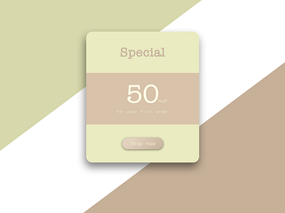 Special Offer offer order sale shop special ui ux