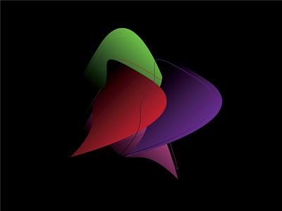 Blob.1 abstract color illustration shape