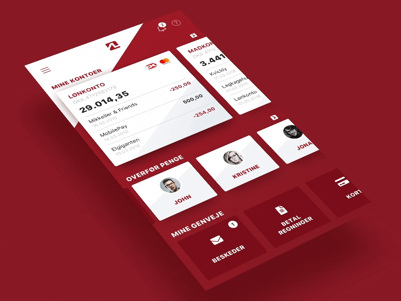 Mobile Banking app app design banking flinto mobile banking ui ui animation ui design