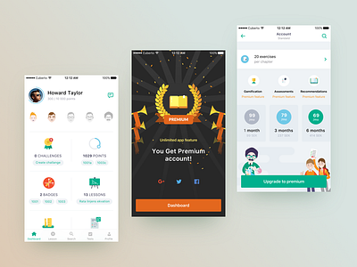 Education App app cuberto design education graphics illustration interface site sketch ui ux