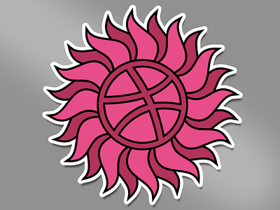 Dribbble Playoff Rebound Sticker dribbble repitition sticker sun