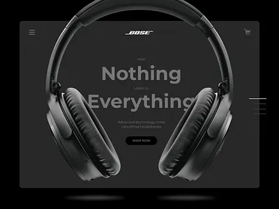 BOSE Headphones apple music beats bose concept headphones idea music noise sound spotify ui web