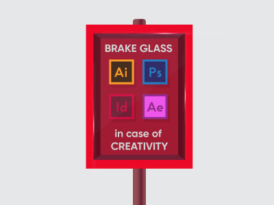 Brake Glass adobe design flat graphic illustration illustrator photoshop vector