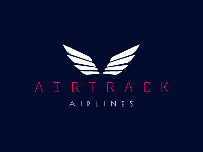 Daily logo challenge #12 adobe illustrator airlines logo airplane logo airtrack dailylogo dailylogochallenge flat design graphic logo graphic design logodesign logodesignchallenge simple logo