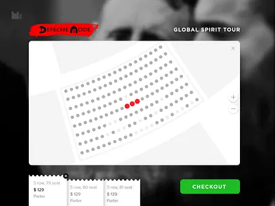 Daily UI #016 concert dailyui pop up popup tickets ui uiux