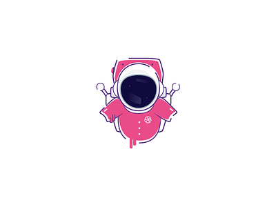 (Sticker Mule Playoff) Astro Dribbble art contest design dribbble illustration logo playoff sticker