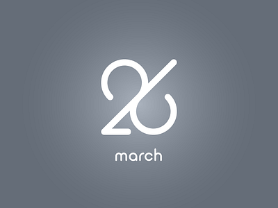 March 26 26 datetypography mar march number twenty six typography