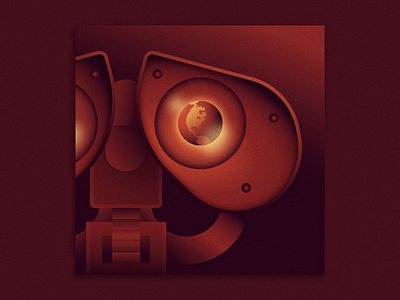 WALL•E ben stafford disney earth gradients illustration pixar vector wall e walle