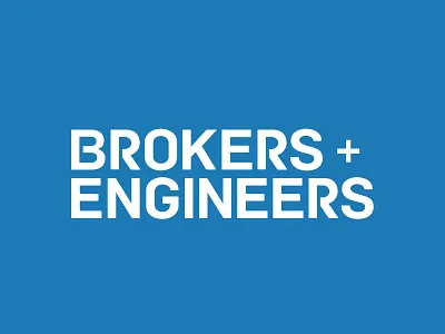 Brokers + Engineers Identity brokers engineers identity logo logotype new york city real estate san francisco tampa