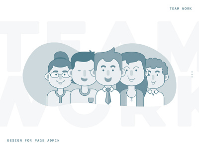 Team Work blue gray illustration people team team work ui work