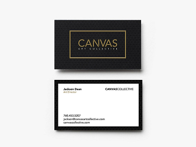 Canvas Art Collective Business Card branding business card clean simple