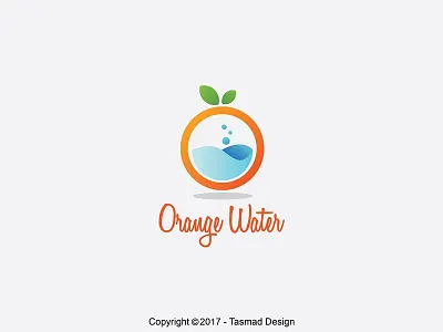 Orange Water art art director bussiness company design flat graphic design logo logos orange water