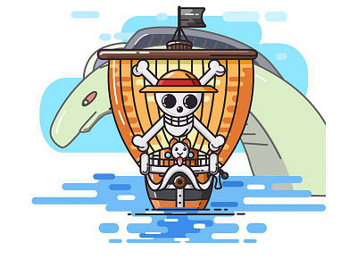 one piece boat one piece sea