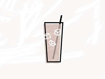 Iced Almond Chai chai graphic illustration texture vector