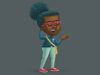 Chloe character design children girl illustration kids