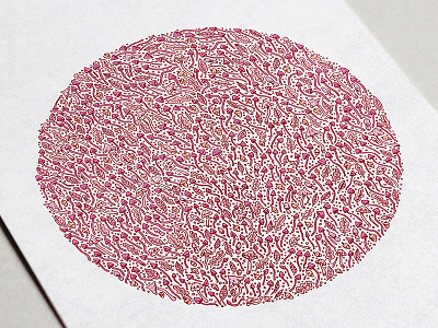 Psilocybin mushrooms colour debut dot drawing dribble illustration ink mushroom pattern pink pretty simple