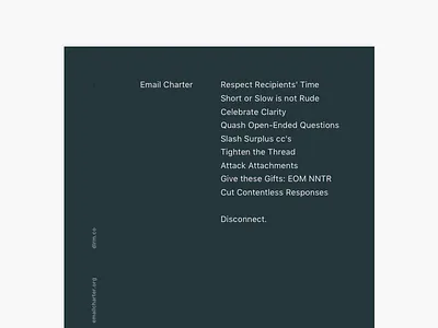 Email Charter email type typo typography ui ux mail webdesign