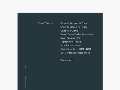 Email Charter email type typo typography ui ux mail webdesign