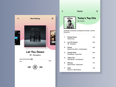 Spotify Concept UI adobe design illustration illustrator photoshop product ui ux