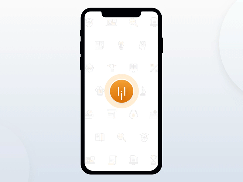 Splash screen for Mobile App animation e learning app iphone iphone x mobile app online certification simplilearn splash screen