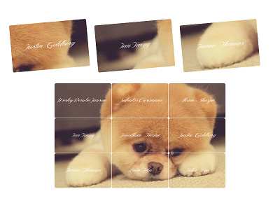 Puppy Tiles design print wedding