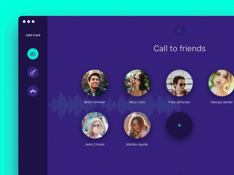 Podcast App 🎧 7ninjas app flat minimal music podcast recording sound ui