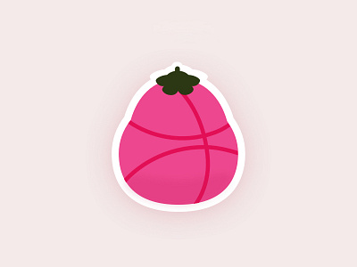 Dribbble Sticker dribbble fruit playoff sticker