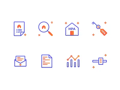 Home Partners Icons apply checklist find home icon invite key marketing status