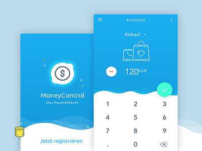 MoneyControl App Concept app application calculator control design finance icon interface money ui ux