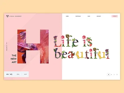 Creative Header Concept header design mockup mockup creator pre made layouts product mockup slider visual headers