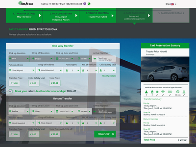 Terrae Taxi - taxi booking agency booking design rent a car taxi ui ux web