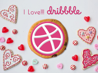PlayOff!!! Dribbble Sticker Pack cookie sticker dribbble sticker love sticker mule stickermule