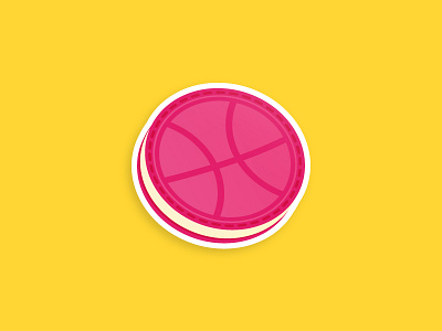 Dribbble Biscuit Sticker biscuit creative dribbble fun krave mule playoff sticker