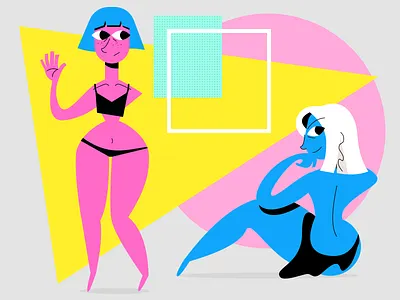girls design fashion girl illustration sexy