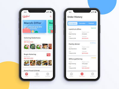 Caterfood - Study Case UI Kit catering food delivery app freebie sketch ui kit sketchapp ui ui design ui kit ux ux design