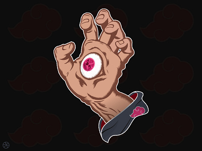 Cruz Uchiha hand naruto santa cruz uchiha sharingan sticker sticker mule uchiha