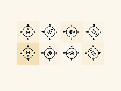 Direction Icons compass design graphic design icon illustration minimal vector