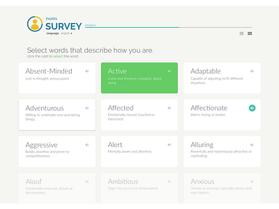 Pairin Survey cards pairin survey