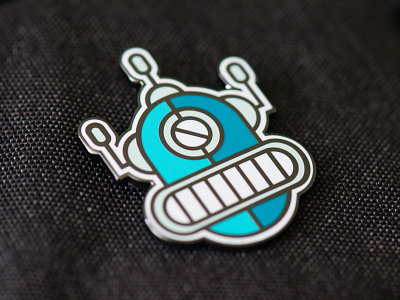 Robot Enamel Pin blue cards damico enamel pin playing playing cards robot robots tony