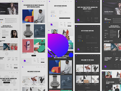 Draxler - Portfolio Template black clean design draxler modern portfolio scheme ui ux web