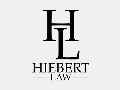 Logo Series: Hiebert Law app icon law lawfirm logo monotone simple typography