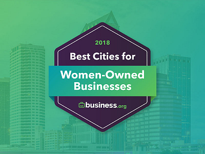 Best Cities for Women-Owned Businesses Badge badge business cities logo women